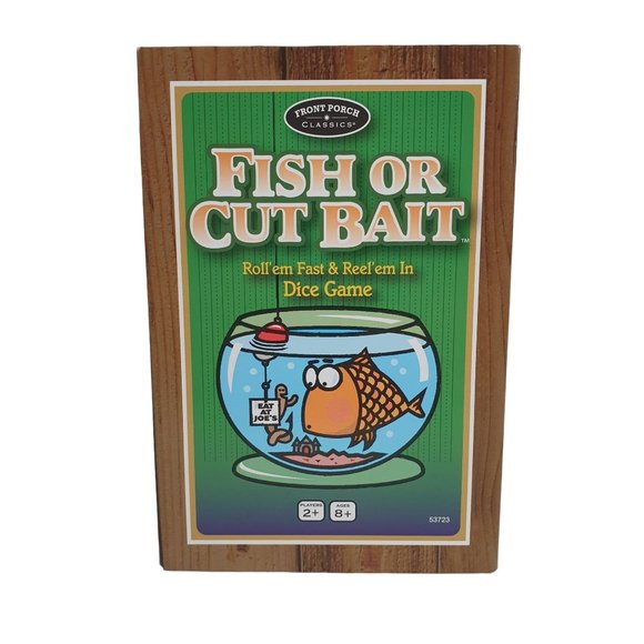 Fish Or Cut Bait Dice Game Family Night Front Porch Classics FLAW - Picture 1 of 6